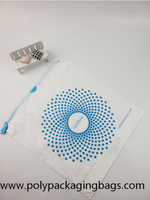 CPE เสื้อผ้า Drawstring ถุงพลาสติกสิ่งจำเป็นในชีวิตประจำวันบรรจุภัณฑ์กันความชื้น