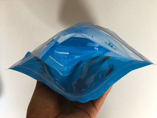 ความชื้นหลักฐาน CMYK OPP PET PE หน้ากากลามิเนตถุงบรรจุภัณฑ์ถุง Ziplock แบบถอดเปลี่ยนได้สำหรับ Mask
