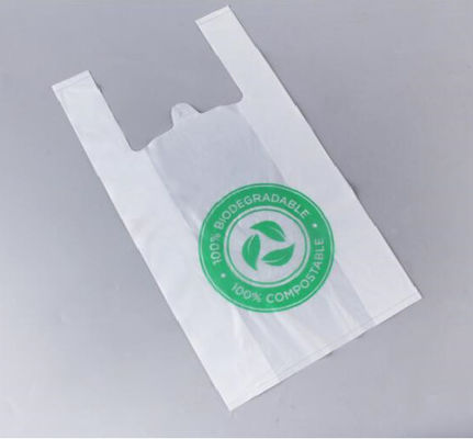 เฟล็กโซพิมพ์ PBAT แป้งข้าวโพดที่ย่อยสลายได้ถุงช้อปปิ้ง Die Cut Pouch Bag