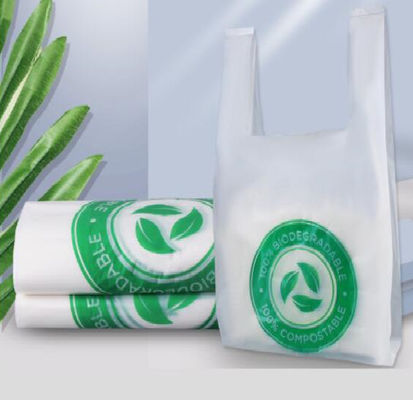 เฟล็กโซพิมพ์ PBAT แป้งข้าวโพดที่ย่อยสลายได้ถุงช้อปปิ้ง Die Cut Pouch Bag