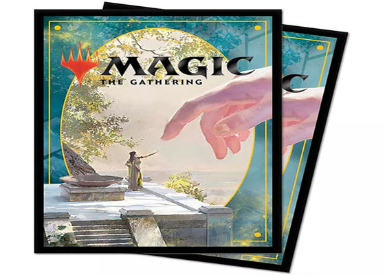 โลโก้การพิมพ์แบบกำหนดเอง MTG Card Sleeves พลาสติกใสสูง Magic 66x91mm