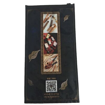 ถุงซิปล็อคพลาสติกสำหรับซิการ์ 0.09 มม. ความหนา ซีลทนทานเพื่อความสดใหม่ยาวนาน