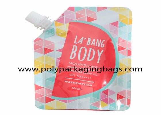 การพิมพ์แผ่นแม่พิมพ์ยืนขึ้น 500ML 1.5L ถุงหัวฉีดผงซักฟอกยืนขึ้นถุงพวยสำหรับของเหลว